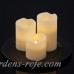 ManoPatio 3 Piece Unscented Flameless Candle Set MNOP1003